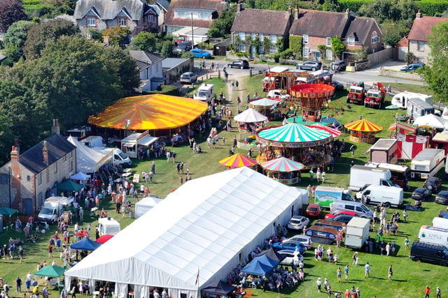 Huge crowds were in Findon today (September 9) to attend the world-famous sheep fair.