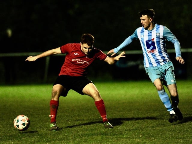 Action from Worthing United v Arundel in the SCFL Division 1