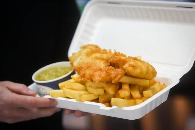 Fish and Chips with mushy peas