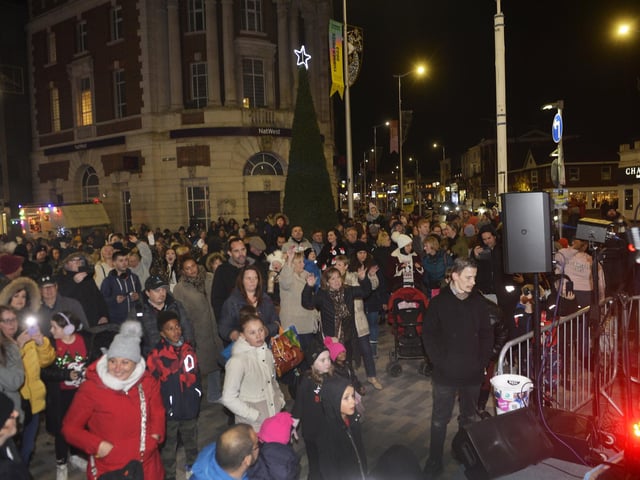 Eastbourne Christmas Lights Switch On (Photo by Jon Rigby)