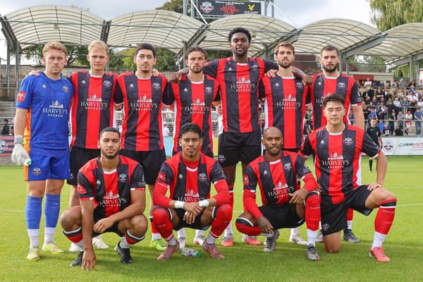 Harvey’s Brewery has become the official front-of-shirt sponsor of Lewes FC Men’s First Team. Photo: Harvey’s Brewery
