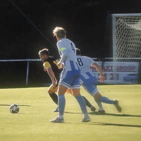 Infinity on the ball against Worthing United | Picture: Charlie Bone