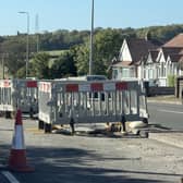 Roadworks in Upper Brighton Road. Photo: Eddie Mitchell
