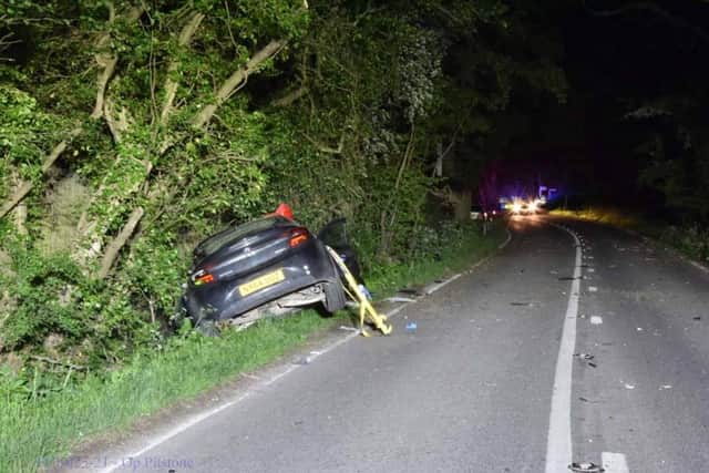 A drink-driver has been sentenced for causing death by careless driving after a single vehicle collision near a West Sussex village, Sussex Police have confirmed. Pictures courtesy of Sussex Police