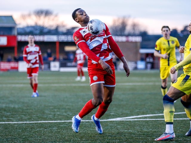 Action from Eastbourne Borough's vital win over Farnborough