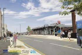 Artist's impression of a transformed public realm around Littlehampton's railway station. Photo contributed