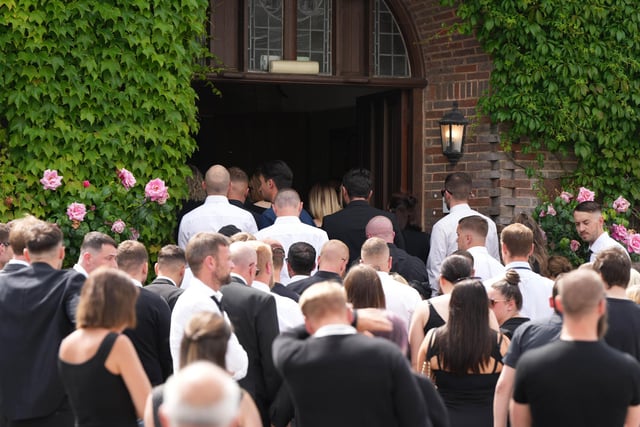 Arthur's family said it welcomed those who followed the procession and lined the road of the scene, police station and The Downs Crematorium as a mark of respect.