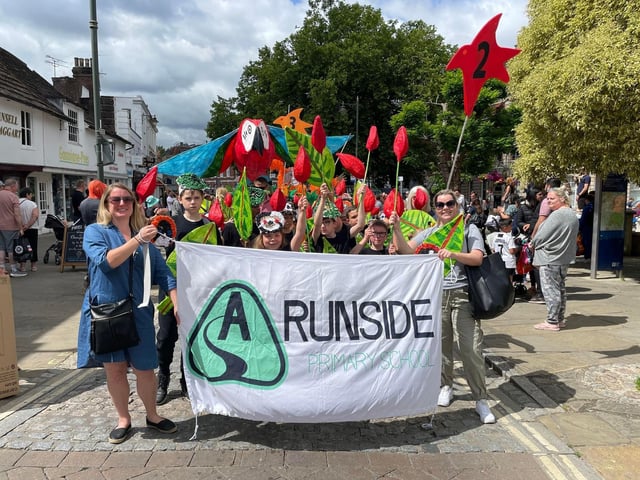 Natural World themed children's parade. Arunside Primary