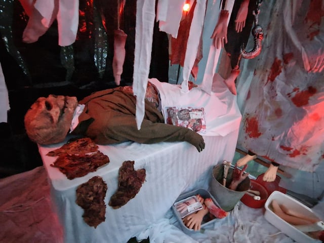 A family home in Sompting, West Sussex has been transformed into a haunted house for Halloween.