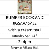 Date for your diary - book sale next week at Ringmer Village Hall