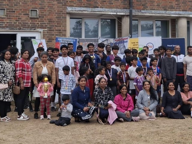 An exciting community football event was held at Hazelwick School, organised by the Tamil School Sports Club under the Tamil Learning Centre Crawley