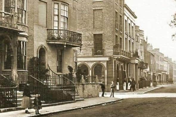 How the properties looked in the late 1800s. Picture: Worthing Borough Council