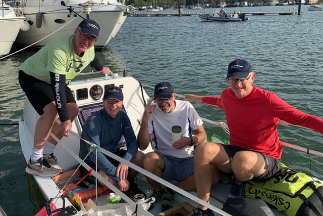 The full team on summer trials: Steve Potter, Jon Wilburn, physio Jason Howard and design engineer Dan Dicker | Contributed picture