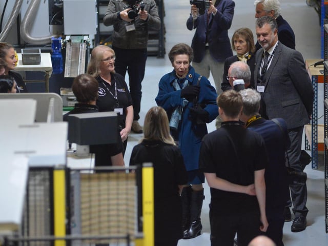 The Princess Royal visits Focus SB in St Leonards on November 22 2023.