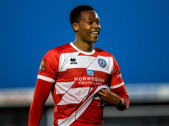 Action from Eastbourne Borough's vital win over Farnborough