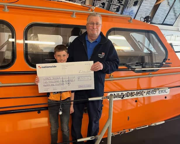 Nathan presented the cheque earlier this month.