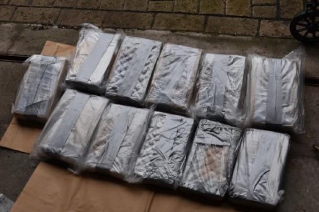 Some of the seized packages