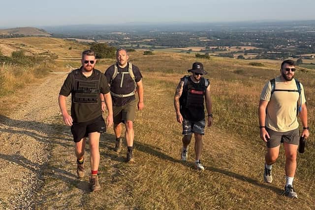The friends have been getting together for training hikes. Photo: Angus Taylor