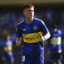 BUENOS AIRES, ARGENTINA - NOVEMBER 12: Valentin Barco of Boca Juniors reacts during a match between Boca Juniors and Newell's Old Boys as part of Copa de la Liga Profesional 2023 at Estadio Alberto J. Armando on November 12, 2023 in Buenos Aires, Argentina. (Photo by Rodrigo Valle/Getty Images)