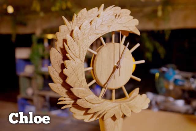 Clock made by University of Brighton student Chloe Hook on C4's series Handmade