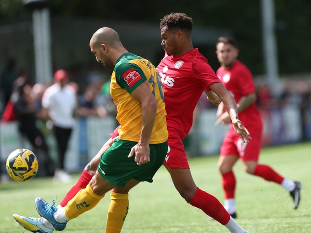 Action from Worthing FC's 3-0 friendly win at Horsham