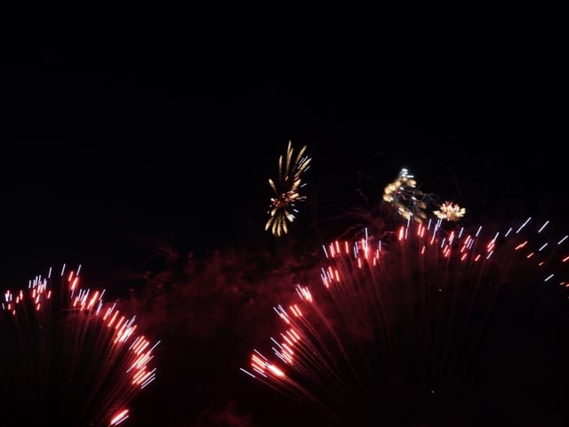 Fireworks at Goodwood Racecourse, August 2025