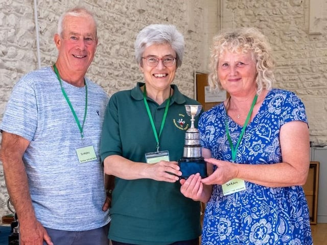 Winners of most points in all classes, Simon Smith, Diana Buckley and Sarah Hill