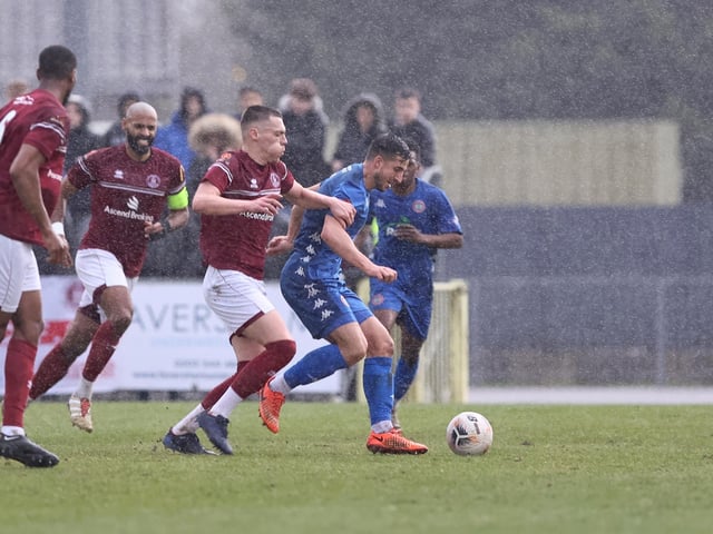 Action from Worthing's National League South defeat at Chelmsford