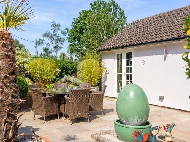 There is plenty of outdoor space for entertaining and dining al fresco