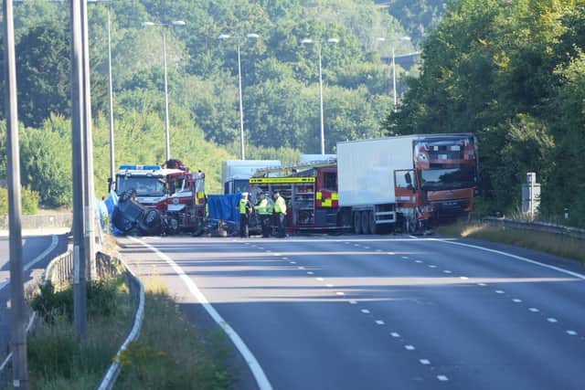 Sussex Police are appealing for witnesses to a serious collision between a car and lorry on the A23 near Bolney around 5.15am on Sunday (July 10).