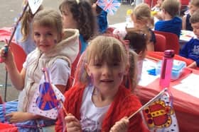 Springfield Infant School and Nursery children and staff celebrated the Queen’s Platinum Jubilee with a traditional street  party