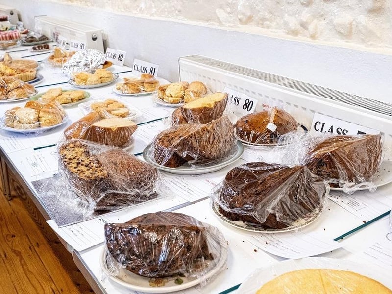 Fruit cakes at the East Preston and Kingston Horticultural Society’s annual flower show