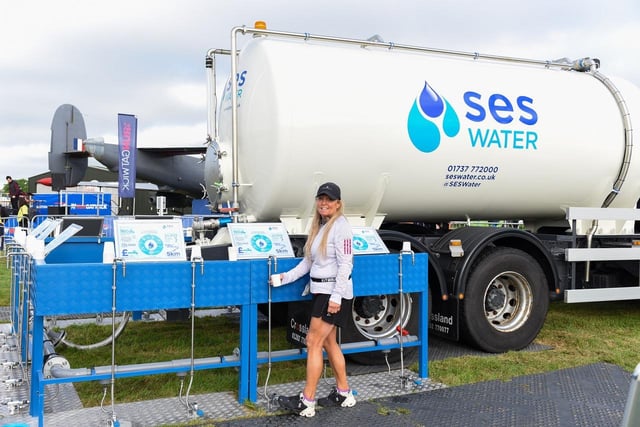 SES Water provided bottle-free water at Run Gatwick