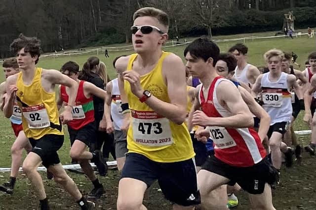 Fin Lumber-Fry in the junior boys' race
