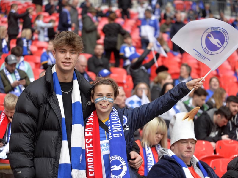 Brighton & Hove Albion V Man Utd Semi Final at Wembley(Photo by Jon Rigby)