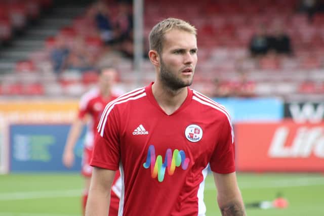 The 21-year-old played 21 times for Crawley Town while on loan during the 2022-23 campaign, scoring one goal, although an injury ruled him out of the final couple of months of the season. Picture by Cory Pickford