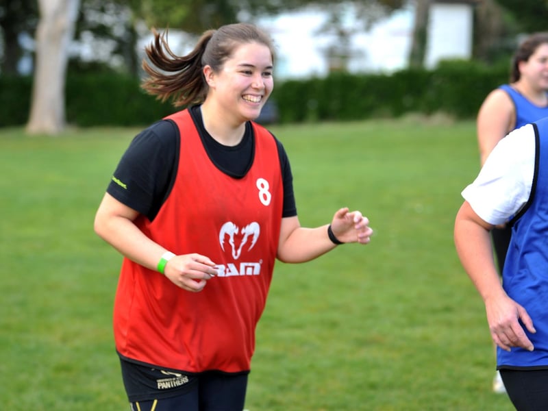Olympic gold medal winning hero and TV personality Sam Quek attended Hove R.F.C for one of the RFU’s ‘Inner Warrior’ camps. SR23101602Photo by S Robards/Nationalworld