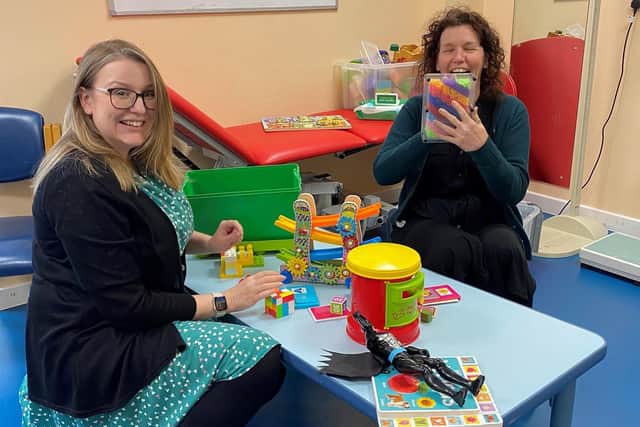 Funding also went to Rockinghorse Children's Charity, which used £2,000 to buy toys for the Child Development Centre in Haywards Heath to help children feel more at home.