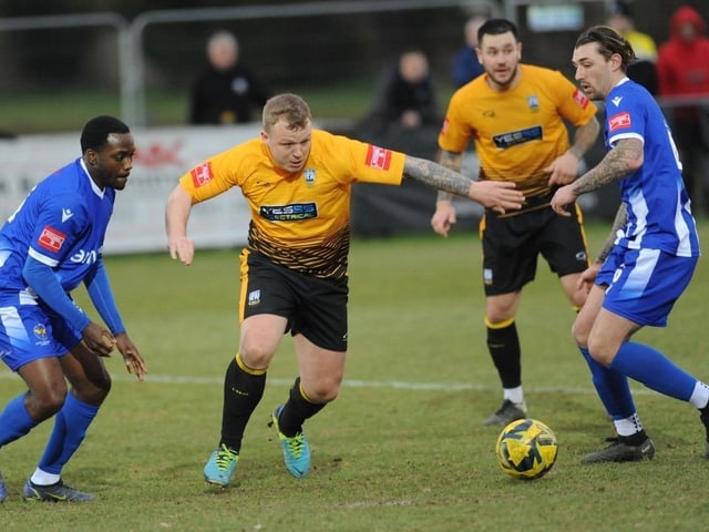 Action from Littlehampton Town's 1-1 draw with East Grinstead Town in the Isthmian south east division at The Sportsfield
