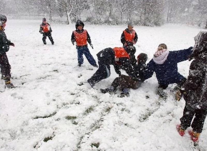 Snow in Shoreham on April 6, 2008