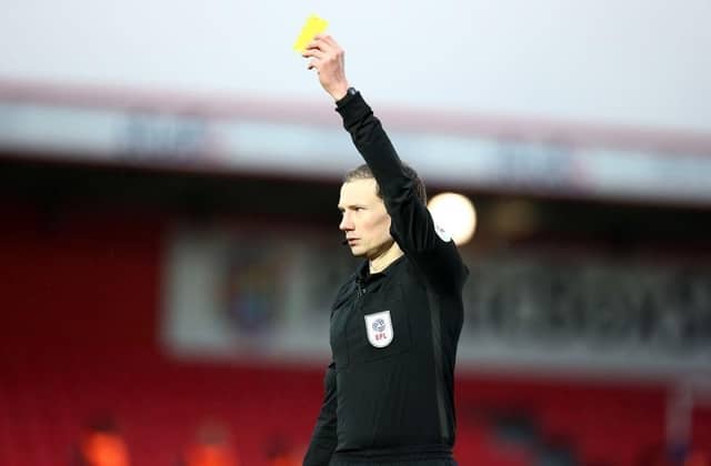 There have been 497 yellow cards and nine red cards so far this season in League One.