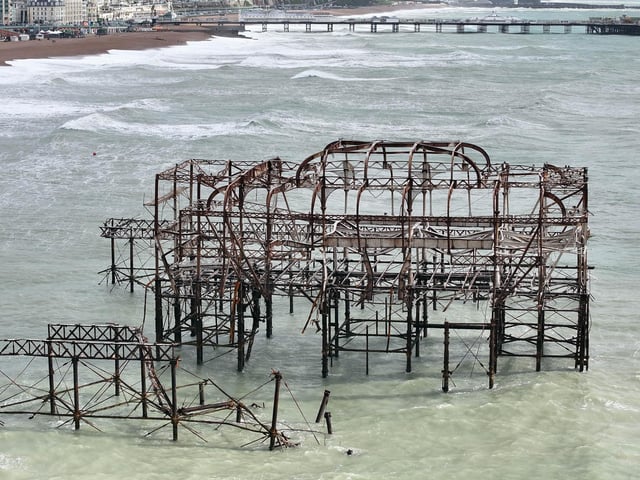 Storm Austen - West Pier Partial Collapse 23/10/26.