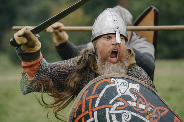 Battle of Hastings reenactment at Battle Abbey 2025. Pic supplied by Tom Arber/English Heritage.