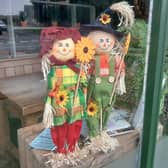 Scarecrows at The Honeypot Cafe. Please note these are on the trail but not all scarecrows have been entered to take part in the public vote.