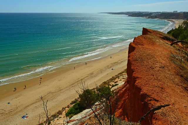 Set in the middle of the popular Algarve coast in Portugal, Praia da Falésia's "gorgeous red sand cliffs leading to the green-blue ocean and a white sand beach that seemingly stretches forever" earned it second spot.