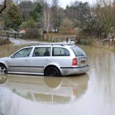 JPCT 221212 Wet weather. Flooded car park, Pulborough. Photo by Derek Martin