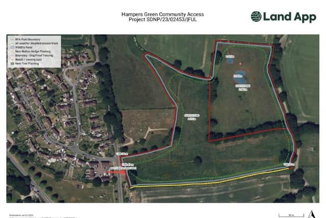An aerial view of the site. Picture: SDNPA