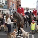 The controversial Boxing Day hunt parade has returned to Lewes town centre – with police at the site to control the protests.