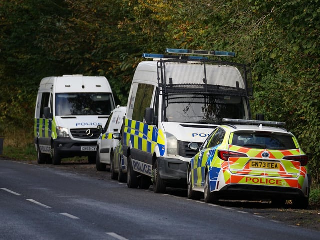 Police at the scene. Picture: Sussex News and Pictures