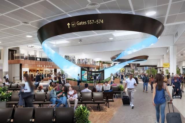 Passengers travelling through London Gatwick’s North Terminal will soon be able to enjoy a host of new features, as its biggest ever transformation gets underway. Picture courtesy of London Gatwick